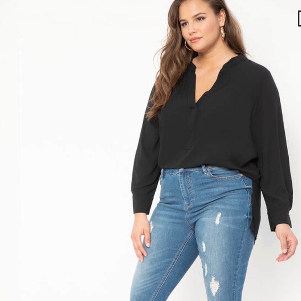 Mandarin collar tunic